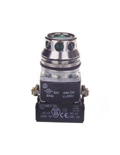 Przycisk sterowniczy 30mm zielony 1Z 1R z samopowrotem z podświetleniem W0-NEF30-KL XY Z