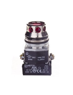 Przycisk sterowniczy 30mm czerwony 1Z 1R z samopowrotem z podświetleniem W0-NEF30-KL XY C