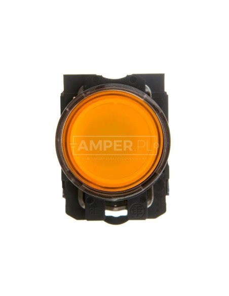 Przycisk sterowniczy 22mm żółty 1Z 1R z samopowrotem z podświetleniem XB5AW35B5