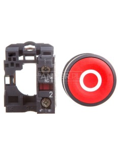 Przycisk sterowniczy 22mm czerwony 1R z samopowrotem XB5AA4322