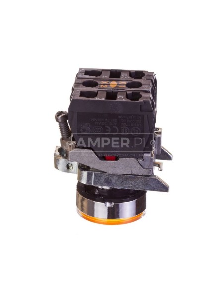 Przycisk sterowniczy 22mm żółty 1Z 1R z samopowrotem Z podświetleniem XB4BW35M5