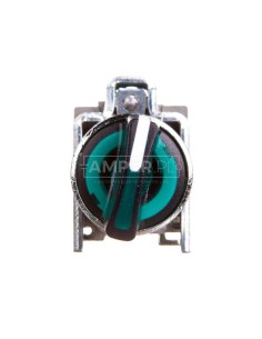 Przełącznik 2 położeniowy pokrętło 22mm zielony 1Z 1R bez samopowrotu XB4BK123M5