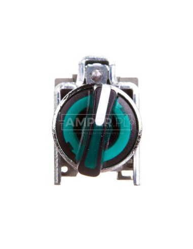 Przełącznik 2 położeniowy pokrętło 22mm zielony 1Z 1R bez samopowrotu XB4BK123M5