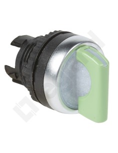 Główka obrotowa (manetka) podświetlana zielona 2 pozycje stabilne Osmoz 024032