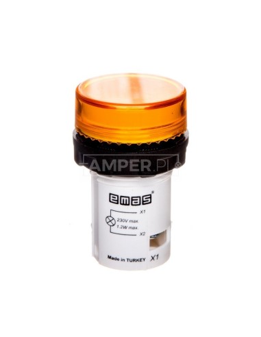 Lampka sygnalizacyjna 230V żółta T0-MBSD220S