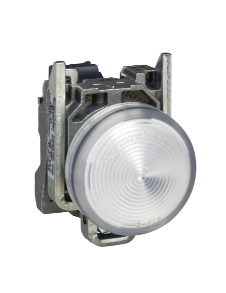 Wskaźnik św. okr. O 22, IP65, biały, zintegr. LED, 240 V, ATEX XB4BVM1EX