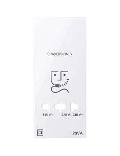 Merten, Płytka centralna System M gniazda golarki biały active Merten MTN213625 Schneider