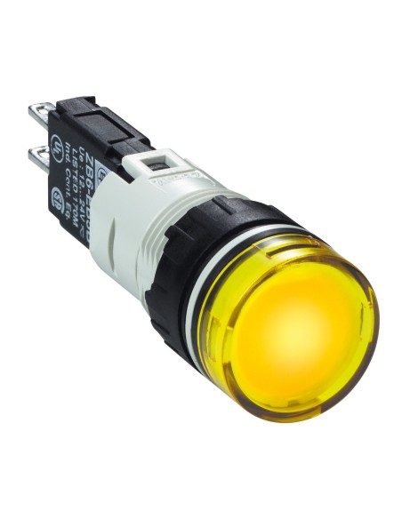 Wskaźnik św. okr. O 16, IP 65, żółty, zintegr. LED, 24 V, złącze XB6AV5BB