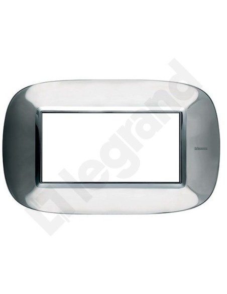 AXOLUTE Ramka owalna 4-modułowa stal połysk HB4804ACL