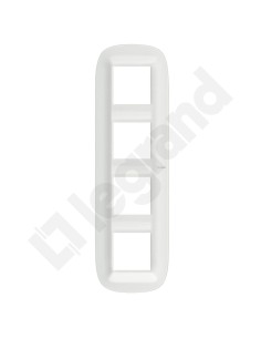 AXOLUTE Ramka owalna 4x2-modułowa biała Corian HB4802M4CGW