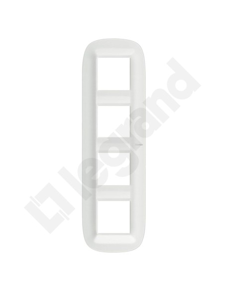 AXOLUTE Ramka owalna 4x2-modułowa biała Corian HB4802M4CGW