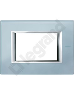 AXOLUTE Ramka 3-modułowa SZKŁO BŁĘKITNE HA4803VZS