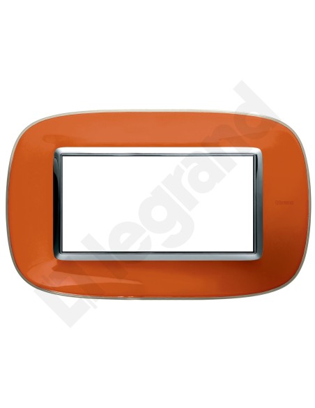 AXOLUTE Ramka owalna 4-modułowa oranż HB4804DR