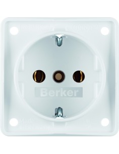 Integro Flow Gniazdo SCHUKO, biały, mat  941852502 Berker Hager