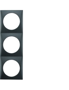 Integro Flow Ramka 3-krotna, antracyt, mat 918192515 Berker Hager