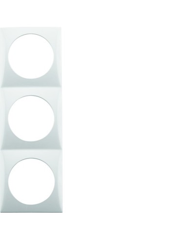 Integro Flow Ramka 3-krotna, biały, połysk 918192519 Berker Hager