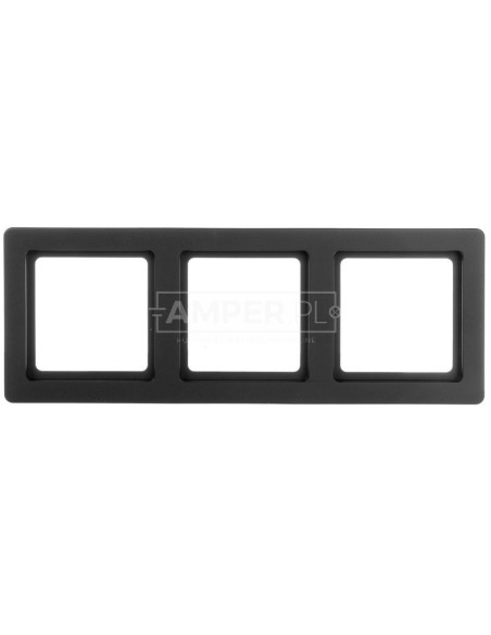 Berker Q.1 Ramka 3-krotna antracyt aksamit 10136086