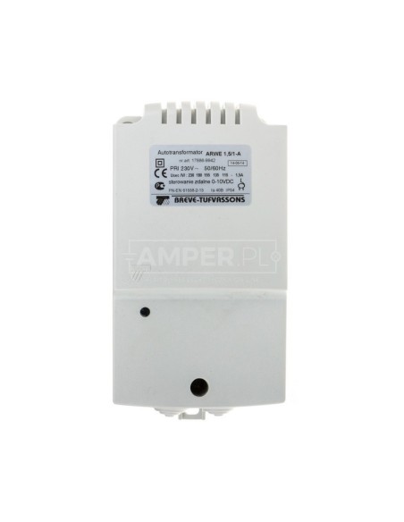 Regulator prędkości obrotowej 1-fazowy ARWE 1.5/1-A 230V 1,5A /sterowanie zdalne 0-10V DC/ IP54 17886-9942