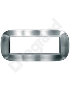 AXOLUTE Ramka owalna 6-modułowa stal matowa HB4806AXS