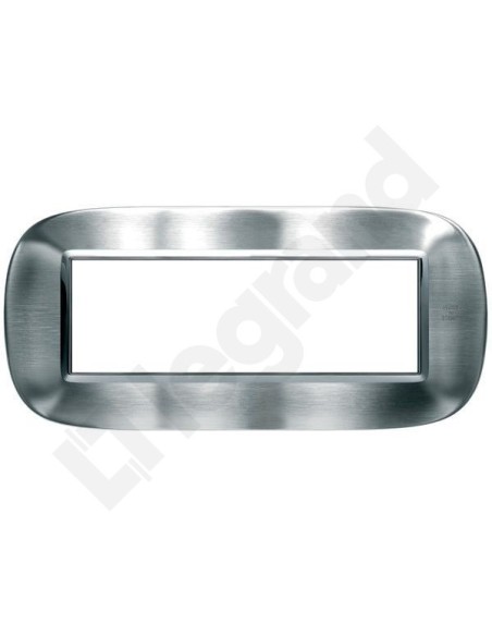 AXOLUTE Ramka owalna 6-modułowa stal matowa HB4806AXS