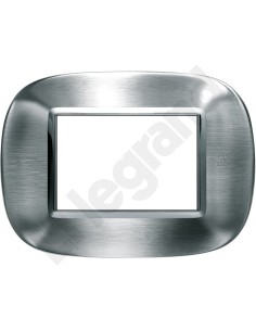 AXOLUTE Ramka owalna 3-modułowa stal matowa HB4803AXS