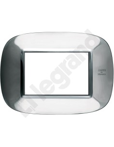 AXOLUTE Ramka owalna 3-modułowa stal połysk HB4803AXL