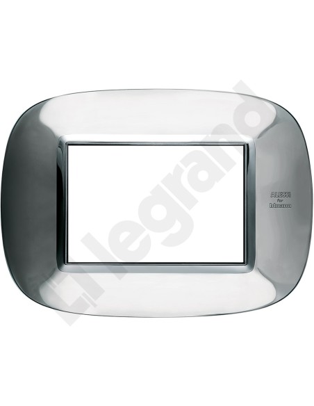 AXOLUTE Ramka owalna 3-modułowa stal połysk HB4803AXL