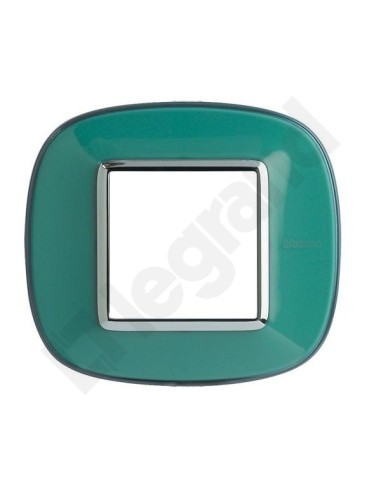 AXOLUTE Ramka owalna 2-modułowa zieleń HB4802DV