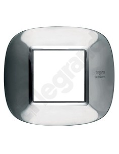 AXOLUTE Ramka owalna 2-modułowa stal połysk HB4802AXL