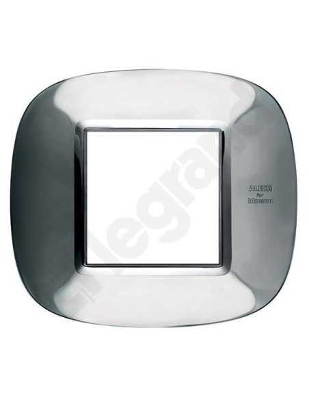 AXOLUTE Ramka owalna 2-modułowa stal połysk HB4802AXL