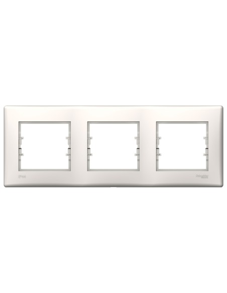 Sedna Ramka potrójna poziom IP44 kremowa SDN5810723