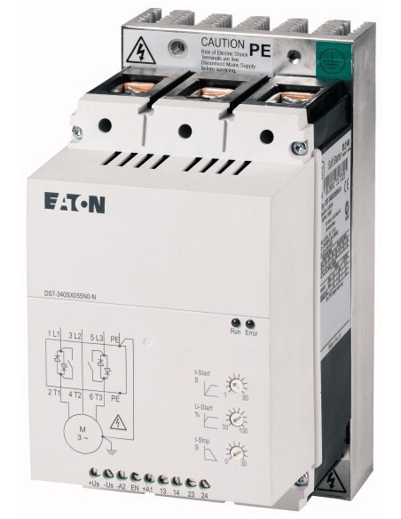 Softstart DS7 3-fazowy 230-460V AC 100A 55kW/400V Uc24V AC/DC 171751