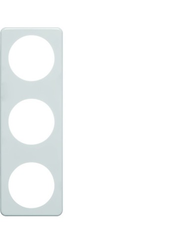 Integro Ramka 3-krotna, biały, połysk  9181919 Berker Hager