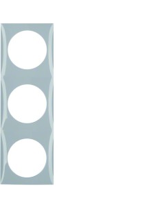Integro Flow Ramka 3-krotna, szary, połysk 918192507 Berker Hager