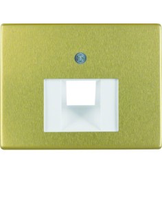 Arsys Płytka czołowa do gniazda przyłączeniowego UAE 1-krotnego, złoty 14080002 Berker Hager