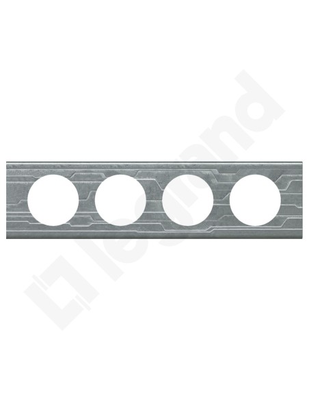 CELIANE Ramka poczwórna uniwersalna struktura metal 069044