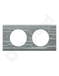 CELIANE Ramka podwójna uniwersalna struktura metal 069042