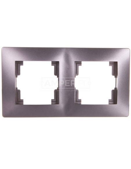 VOLANTE Ramka podwójna uniwersalna grafitowy 2672-08