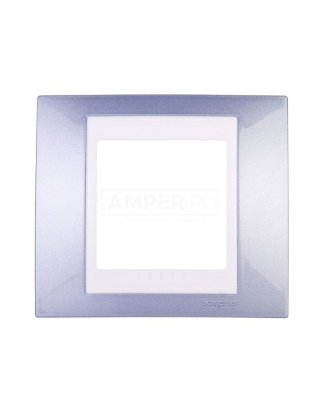 Unica Plus Ramka pojedyncza błękit lodowy pozioma i pionowa MGU6.002.854