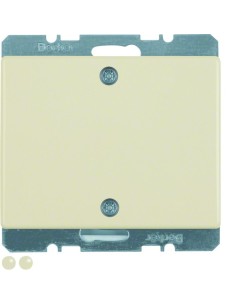 Arsys Zaślepka z elementem centralnym i mocowaniem na śruby, kremowy 10450102 Berker Hager