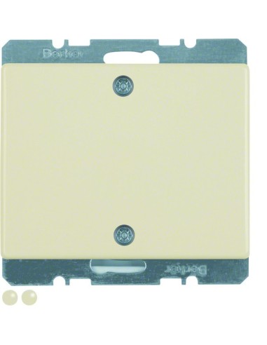 Arsys Zaślepka z elementem centralnym i mocowaniem na śruby, kremowy 10450102 Berker Hager