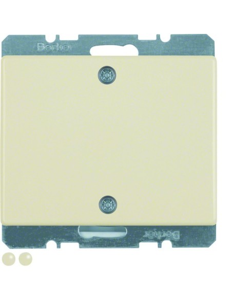 Arsys Zaślepka z elementem centralnym i mocowaniem na śruby, kremowy 10450102 Berker Hager