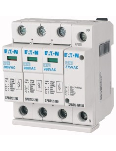 Ogranicznik przepięć B+C Typ 1+2 1+NPE 12,5kA 280V SPBT12-280-3+NPE50 184750