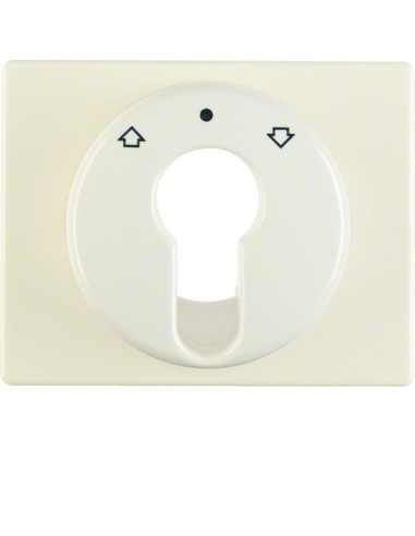 Arsys Płytka czołowa do łącznika żaluzjowego na klucz, kremowy 15040012 Berker Hager