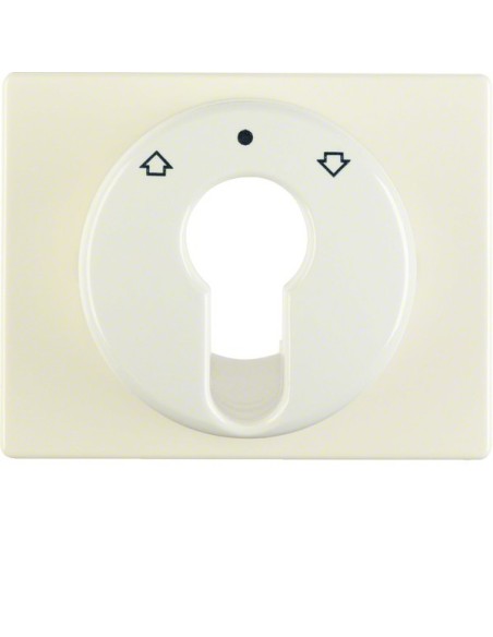Arsys Płytka czołowa do łącznika żaluzjowego na klucz, kremowy 15040012 Berker Hager