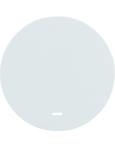 R.1/R.3 Klawisz z przezroczystą soczewką do łącznika klawiszowego pojedynczego, biały, połysk 16212089 Berker Hager