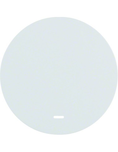 R.1/R.3 Klawisz z przezroczystą soczewką do łącznika klawiszowego pojedynczego, biały, połysk 16212089 Berker Hager