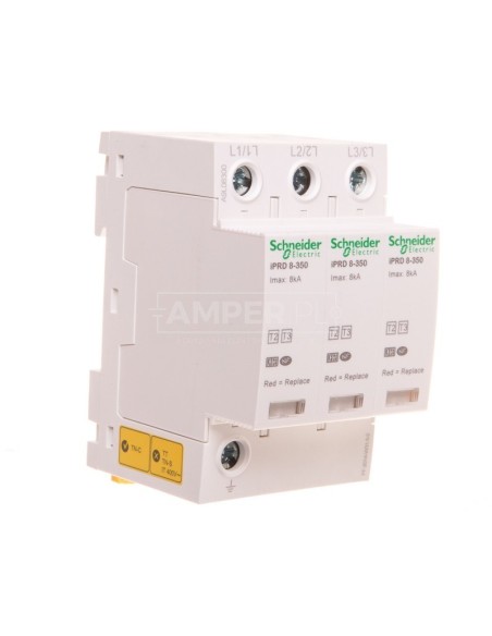 Ogranicznik przepięć C Typ 2 3P 8kA 1kV 350V iPRD-8-8kA-350V-3P A9L08300