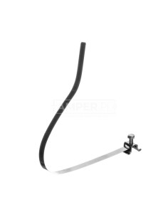Wspornik do drutu 6-8mm z obejmą PV do rury spustowej 50-120mm stal nierdzewna NIRO 200029