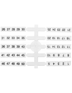 Oznacznik elastyczny do złączek szynowych EO3 /1-50/ 4x50szt. 003901772